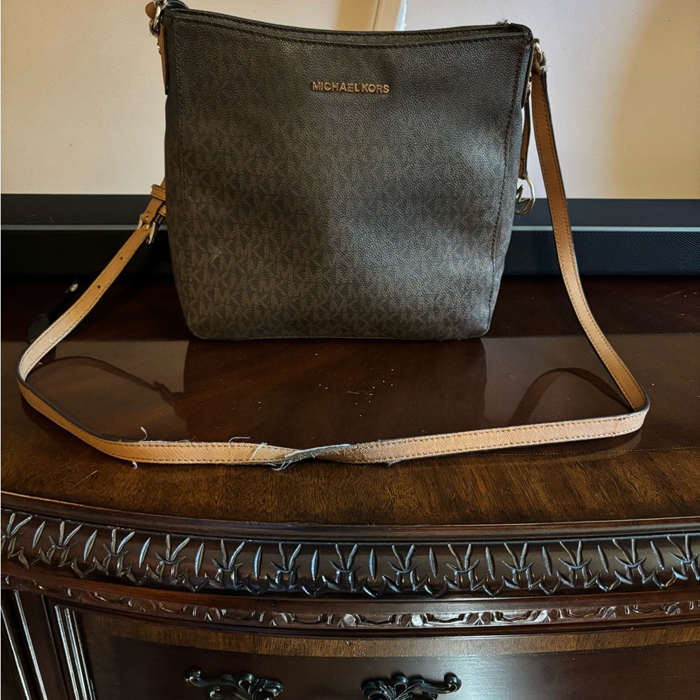 Michael Kors Dark Brown Crossbody Bag
